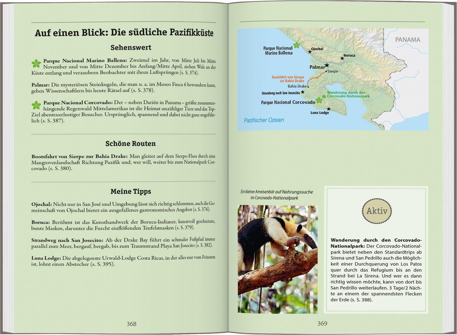 Beispielinhalt (Bild) DUMONT Reise-Handbuch Reiseführer Costa Rica