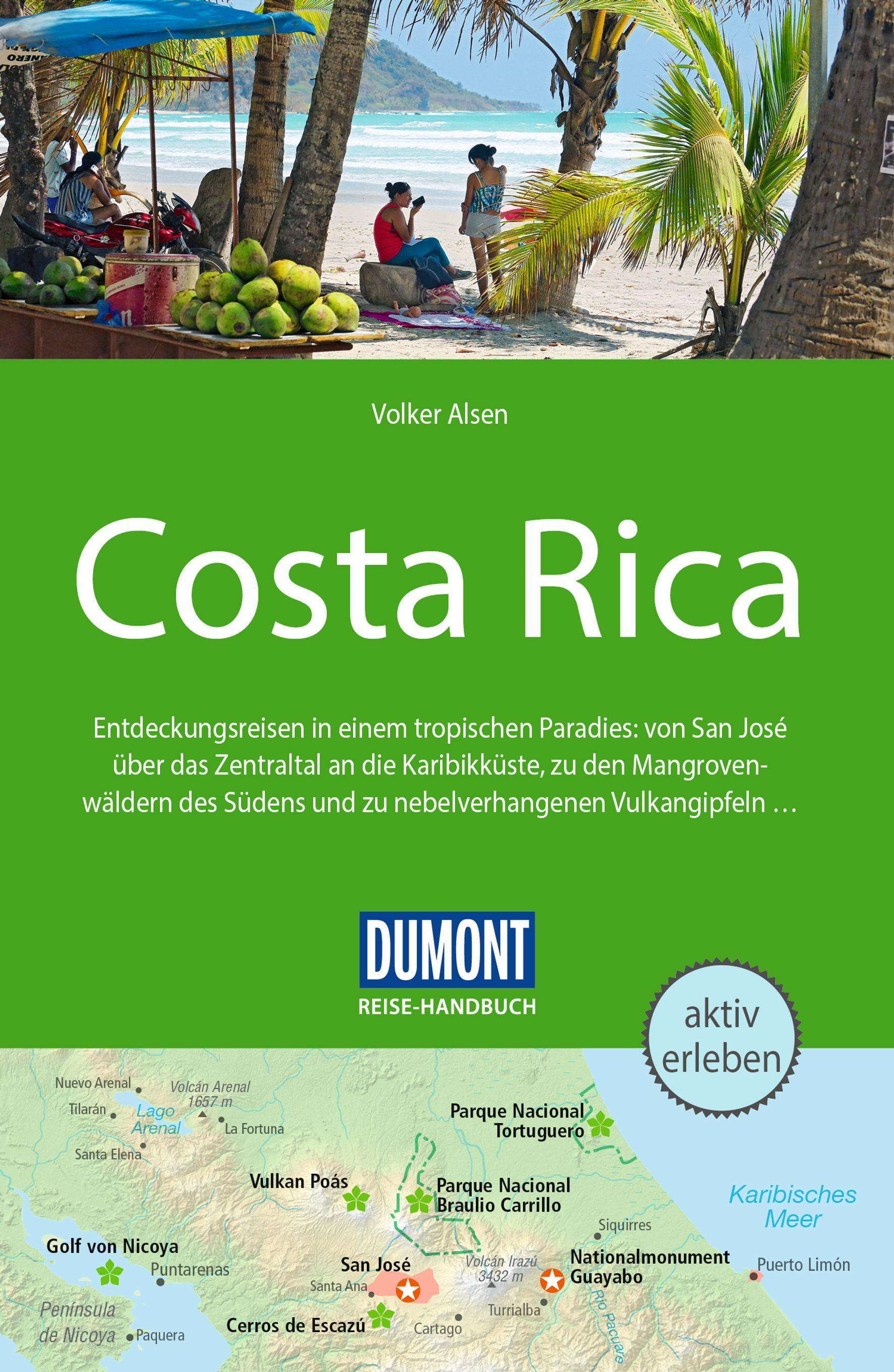 Vorderes Coverbild DUMONT Reise-Handbuch Reiseführer Costa Rica