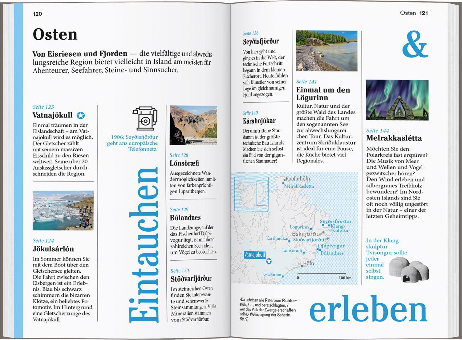 Beispielinhalt (Bild) DUMONT Reise-Taschenbuch Reiseführer Island