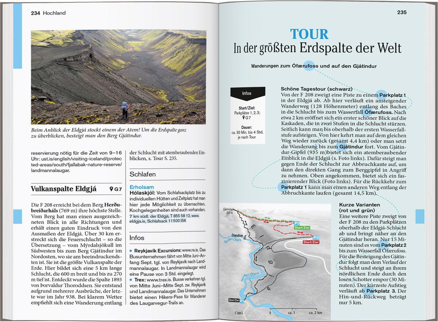 Beispielinhalt (Bild) DUMONT Reise-Taschenbuch Reiseführer Island