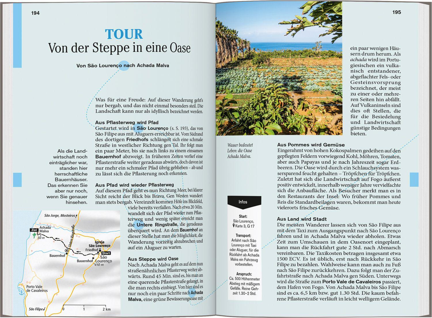 Beispielinhalt (Bild) DUMONT Reise-Taschenbuch Reiseführer Kapverden. Cabo Verde