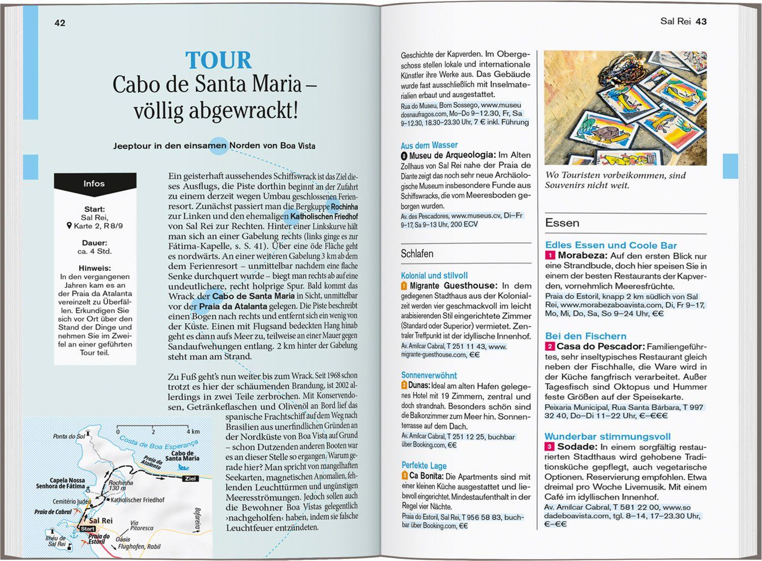 Beispielinhalt (Bild) DUMONT Reise-Taschenbuch Reiseführer Kapverden. Cabo Verde