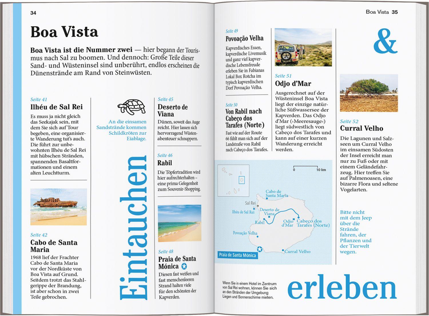 Beispielinhalt (Bild) DUMONT Reise-Taschenbuch Reiseführer Kapverden. Cabo Verde