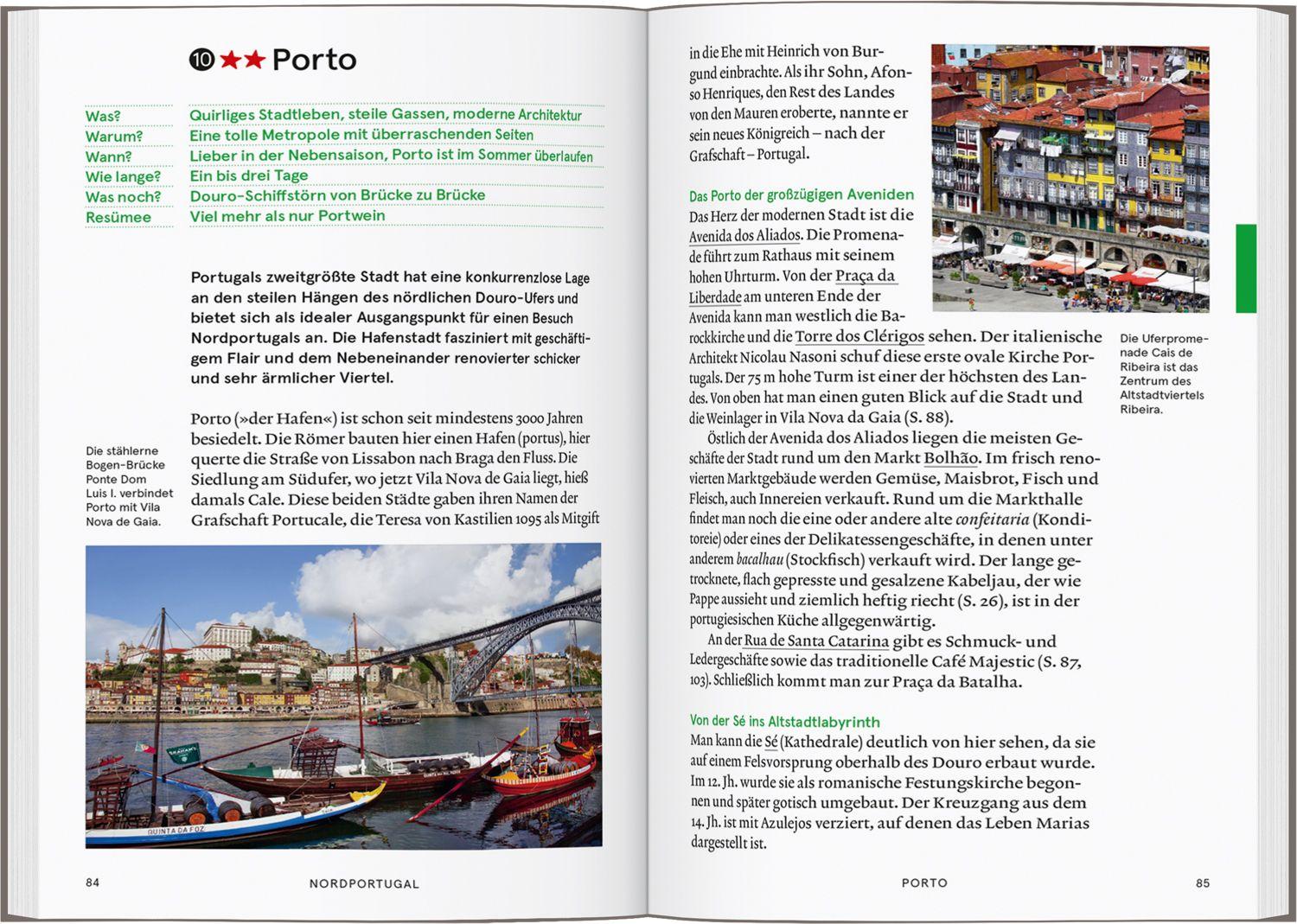 Beispielinhalt (Bild) Baedeker SMART Reiseführer Portugal