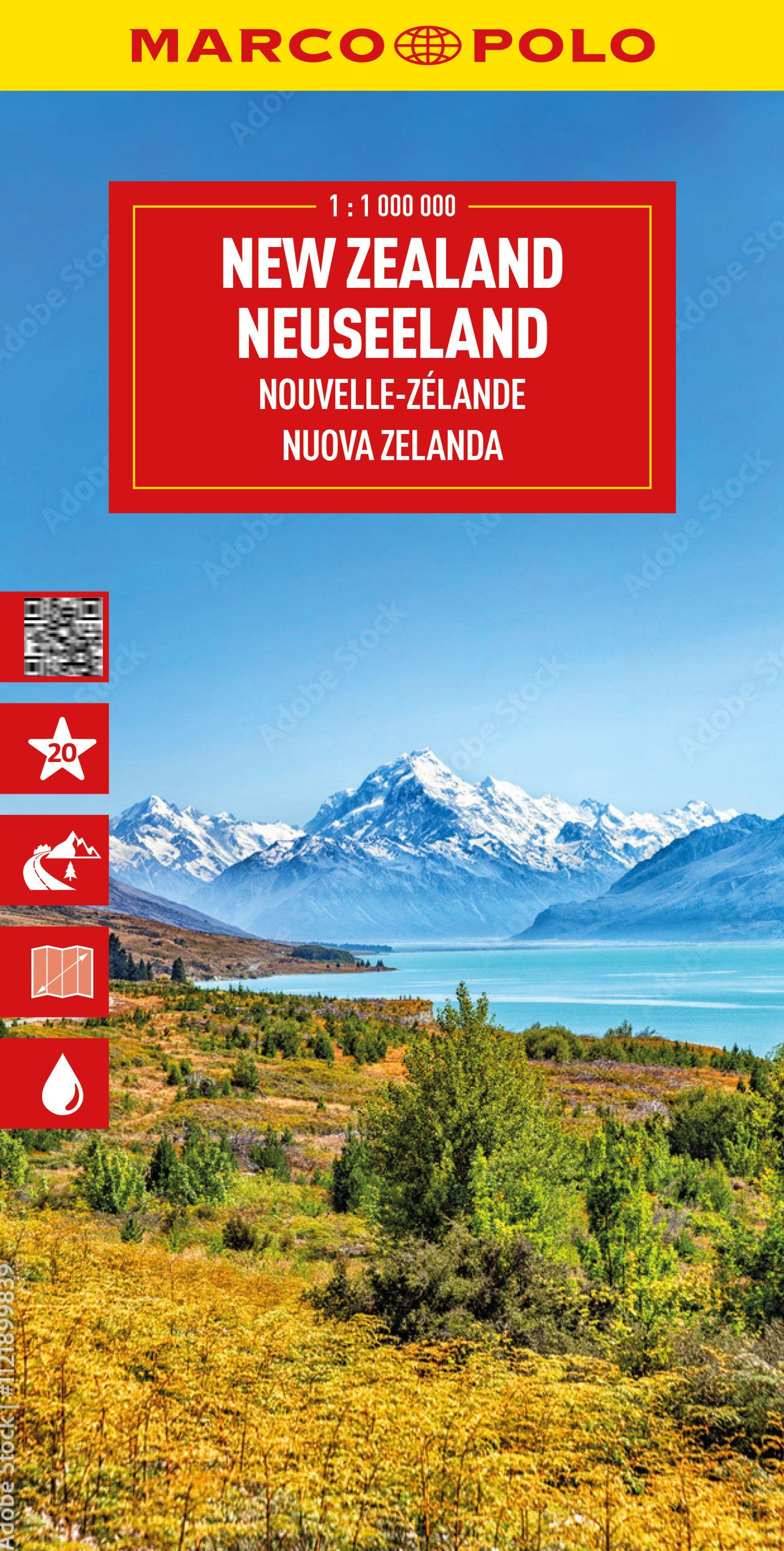 Vorderes Coverbild MARCO POLO Reisekarte Neuseeland 1:1 Mio.