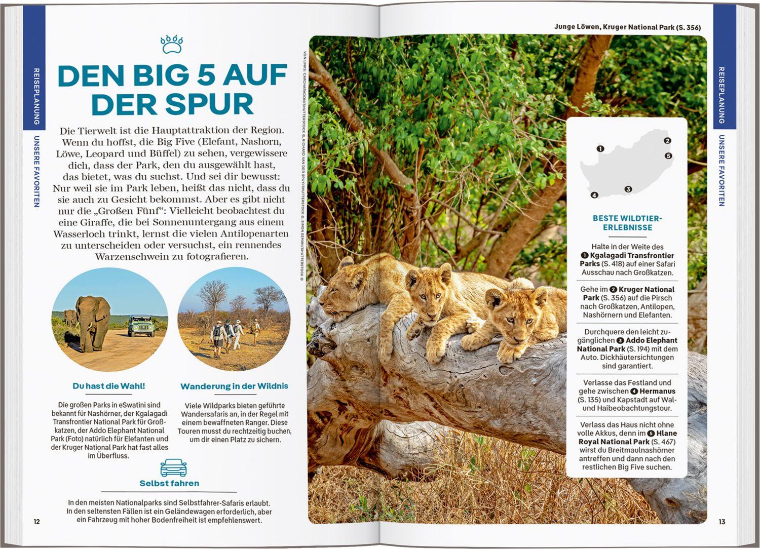 Beispielinhalt (Bild) LONELY PLANET Reiseführer Südafrika, Lesotho & eSwatini