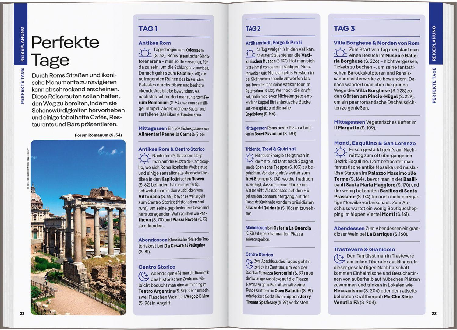 Beispielinhalt (Bild) LONELY PLANET Reiseführer Rom