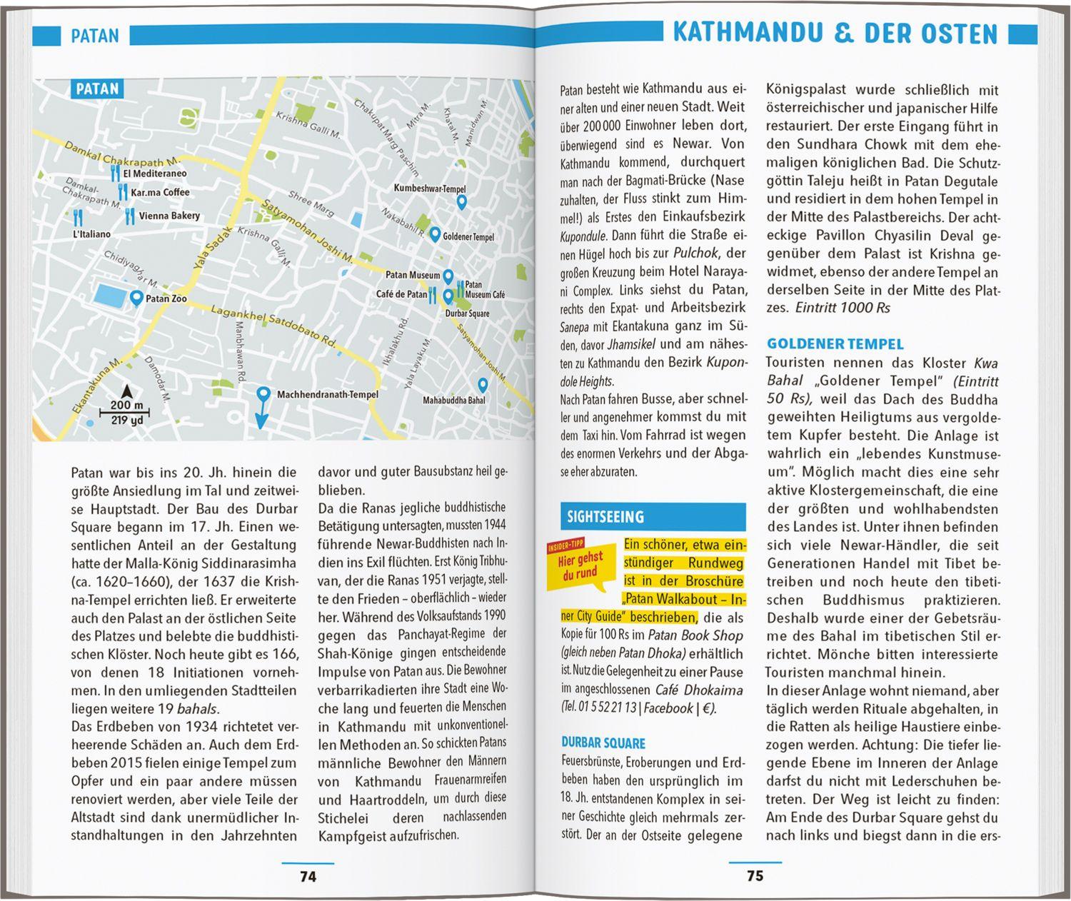 Beispielinhalt (Bild) MARCO POLO Reiseführer Nepal