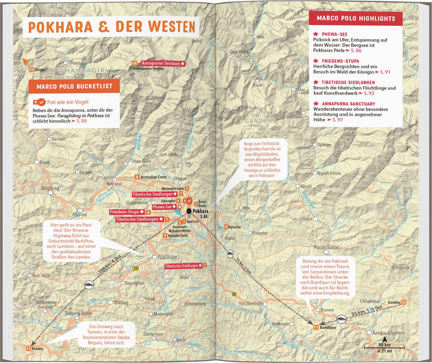 Beispielinhalt (Bild) MARCO POLO Reiseführer Nepal