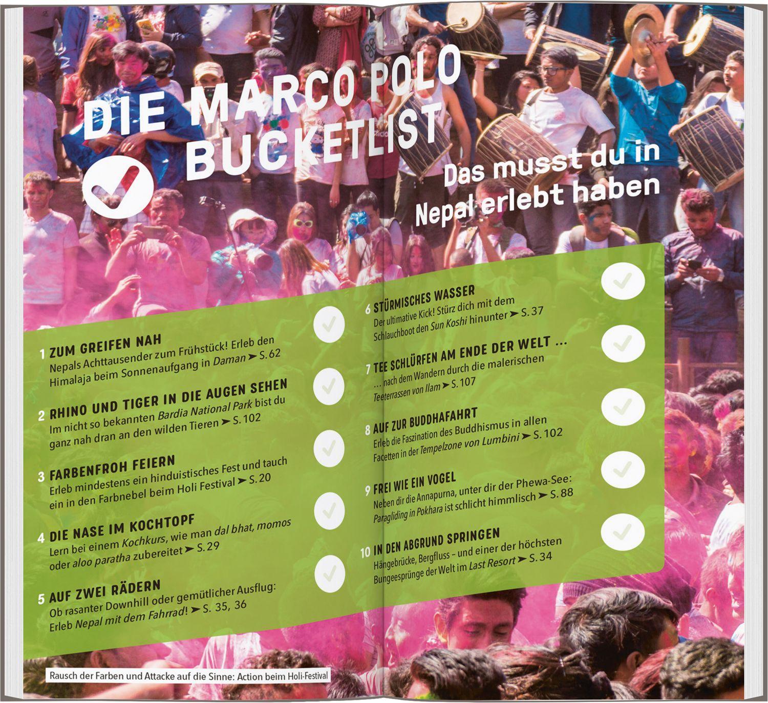 Beispielinhalt (Bild) MARCO POLO Reiseführer Nepal