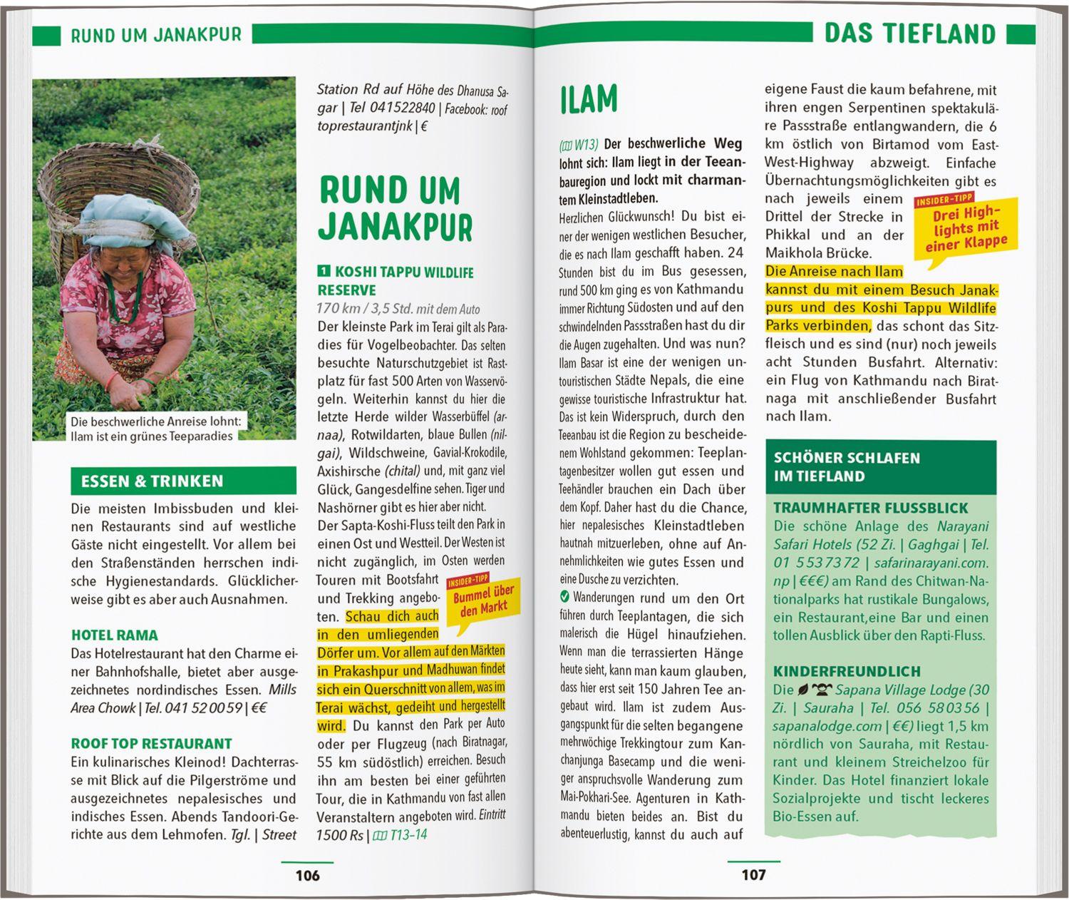 Beispielinhalt (Bild) MARCO POLO Reiseführer Nepal