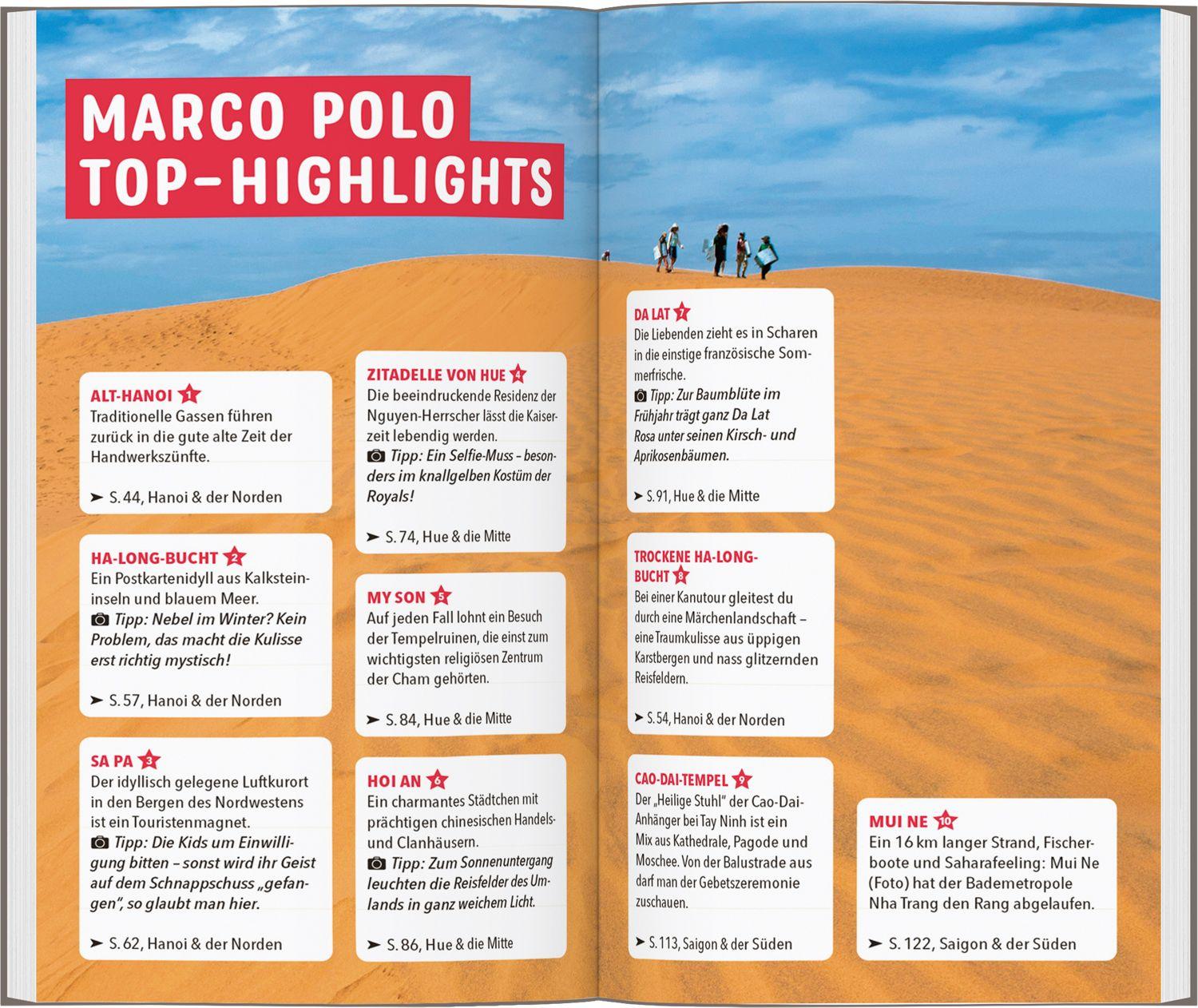 Beispielinhalt (Bild) MARCO POLO Reiseführer Vietnam