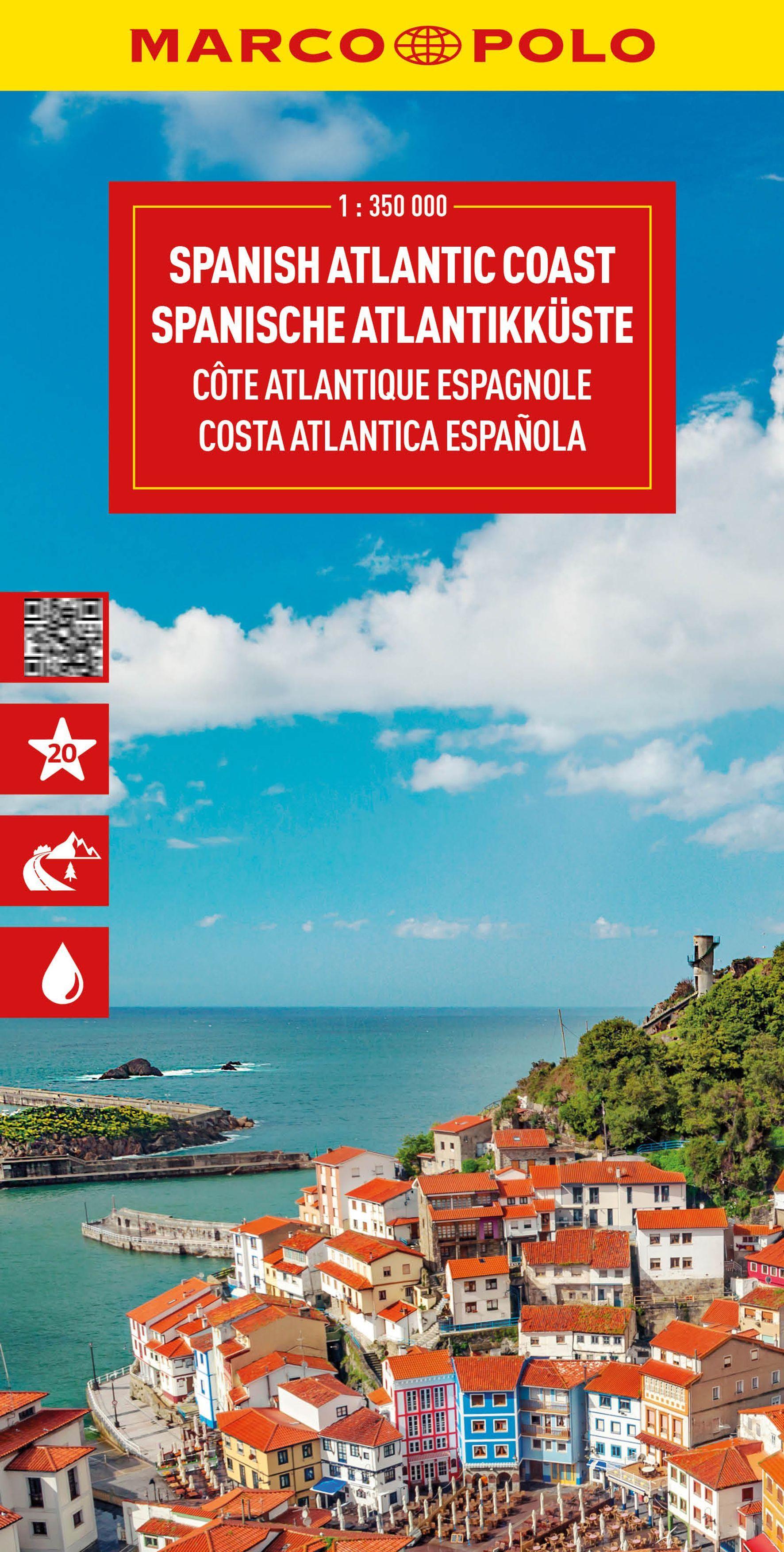 Vorderes Coverbild MARCO POLO Reisekarte Spanische Atlantikküste 1:350.000