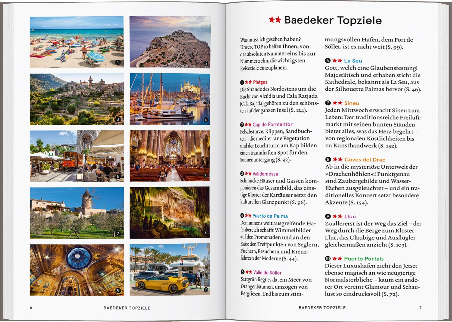 Beispielinhalt (Bild) Baedeker SMART Reiseführer Mallorca