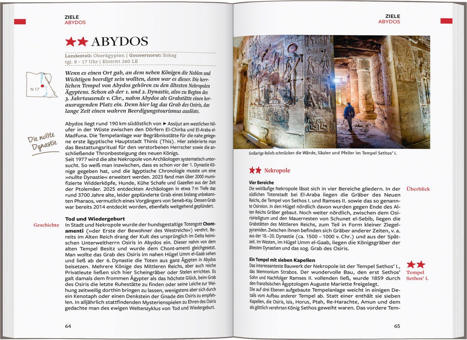 Beispielinhalt (Bild) Baedeker Reiseführer Ägypten