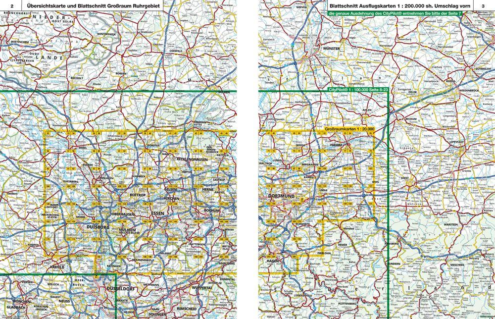 Beispielinhalt (Bild) ADAC Stadtatlas Ruhrgebiet 1:20.000