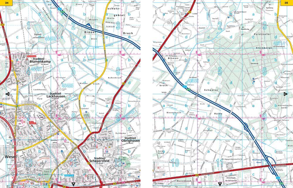 Beispielinhalt (Bild) ADAC Stadtatlas Ruhrgebiet 1:20.000