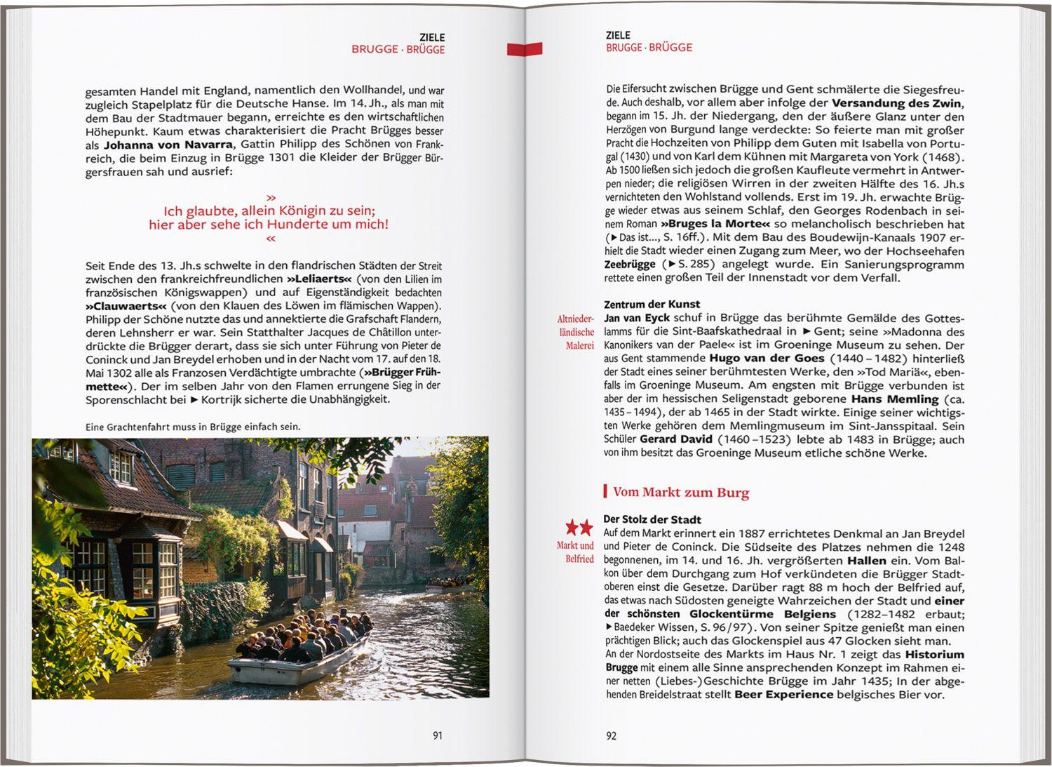 Beispielinhalt (Bild) Baedeker Reiseführer Belgien