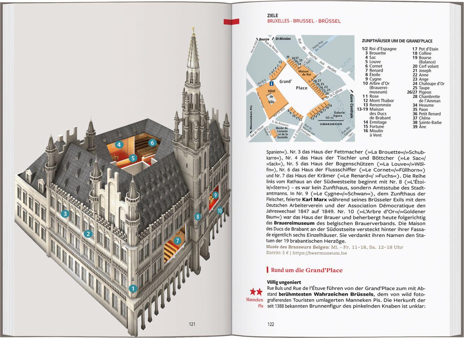 Beispielinhalt (Bild) Baedeker Reiseführer Belgien