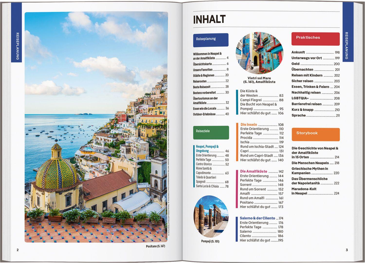 Beispielinhalt (Bild) LONELY PLANET Reiseführer Neapel & Amalfiküste