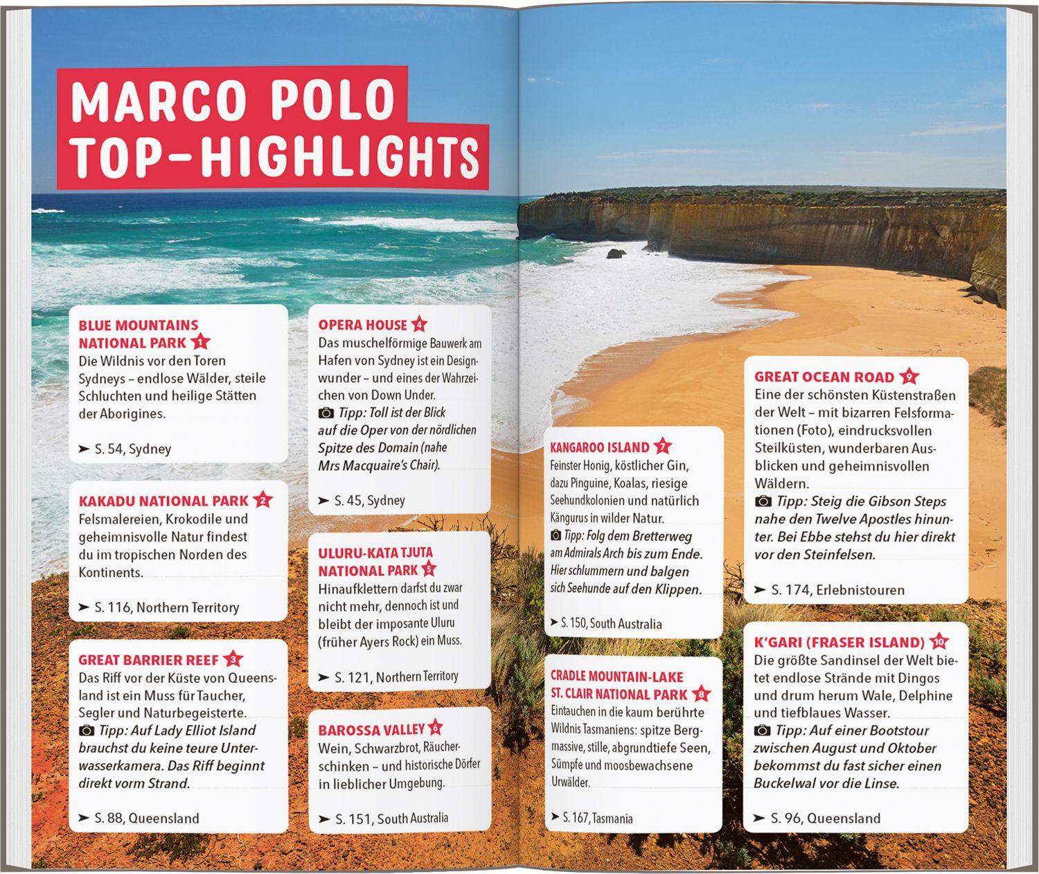 Beispielinhalt (Bild) MARCO POLO Reiseführer Australien, Sydney