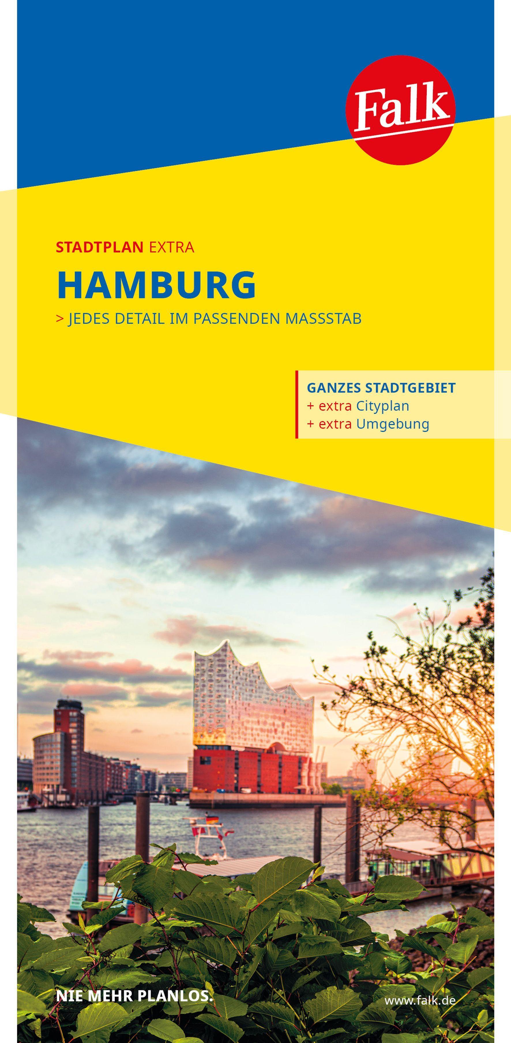 Vorderes Coverbild Falk Stadtplan Extra Hamburg 1:25.000