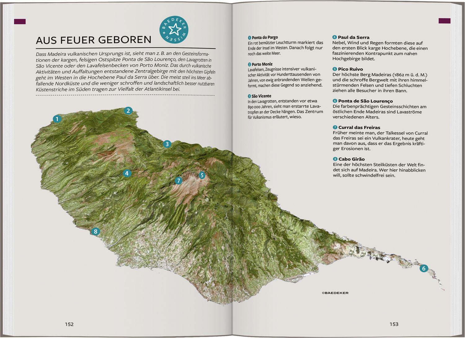 Beispielinhalt (Bild) Baedeker Reiseführer Madeira