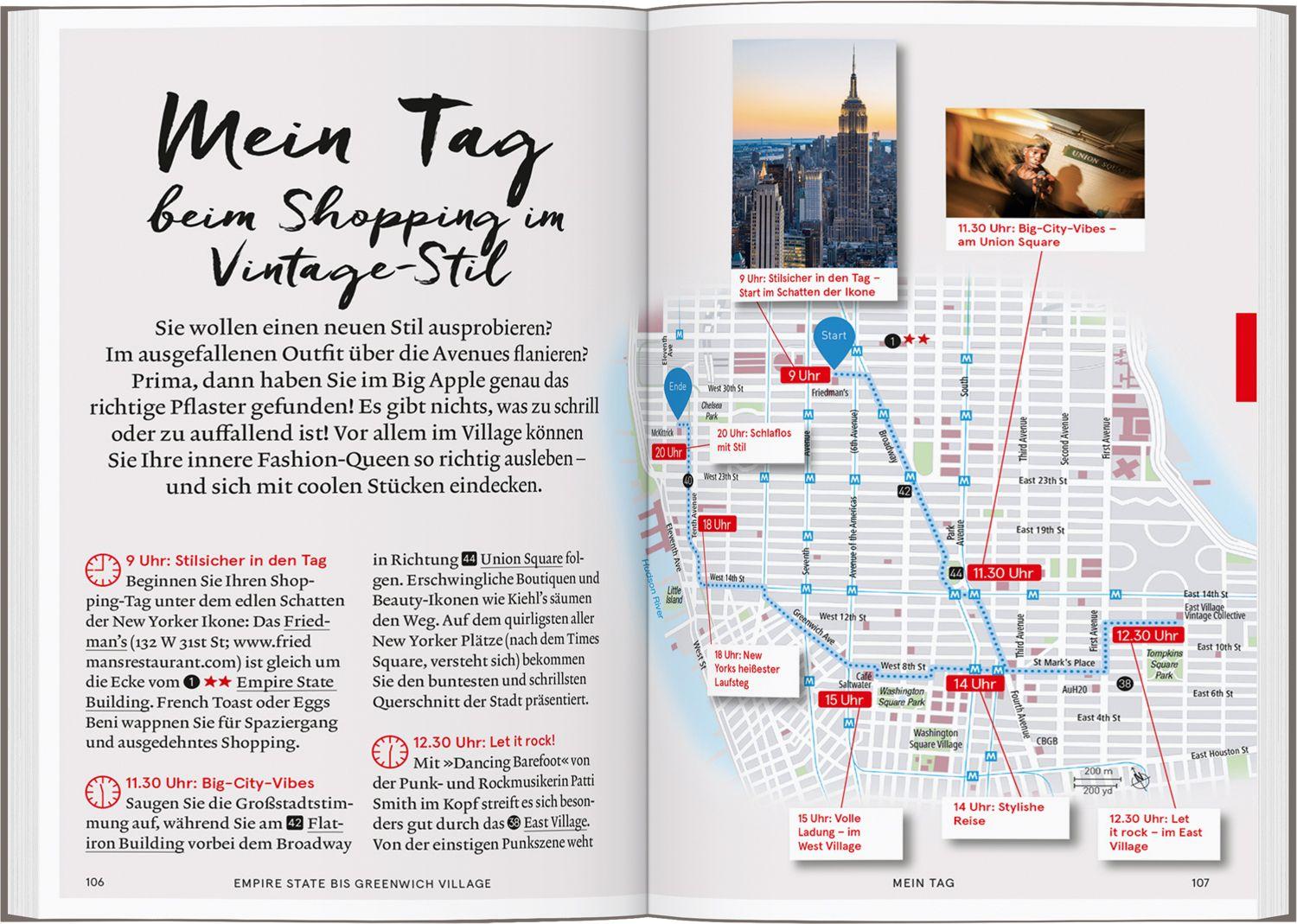 Beispielinhalt (Bild) Baedeker SMART Reiseführer New York