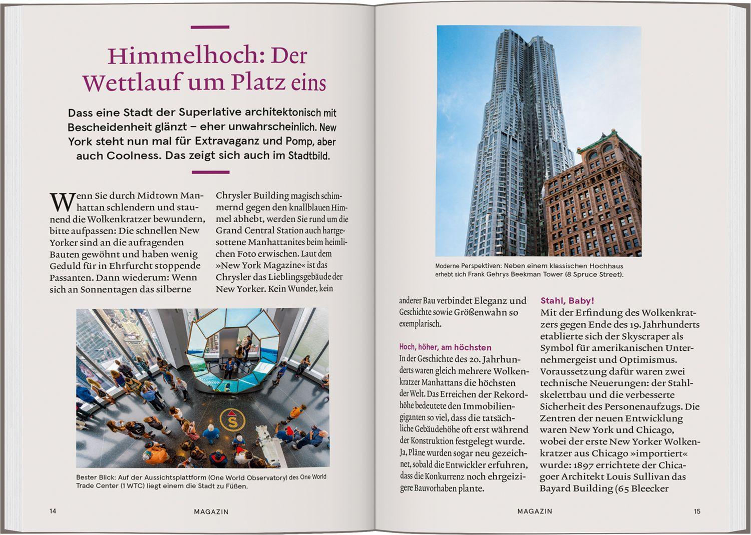 Beispielinhalt (Bild) Baedeker SMART Reiseführer New York