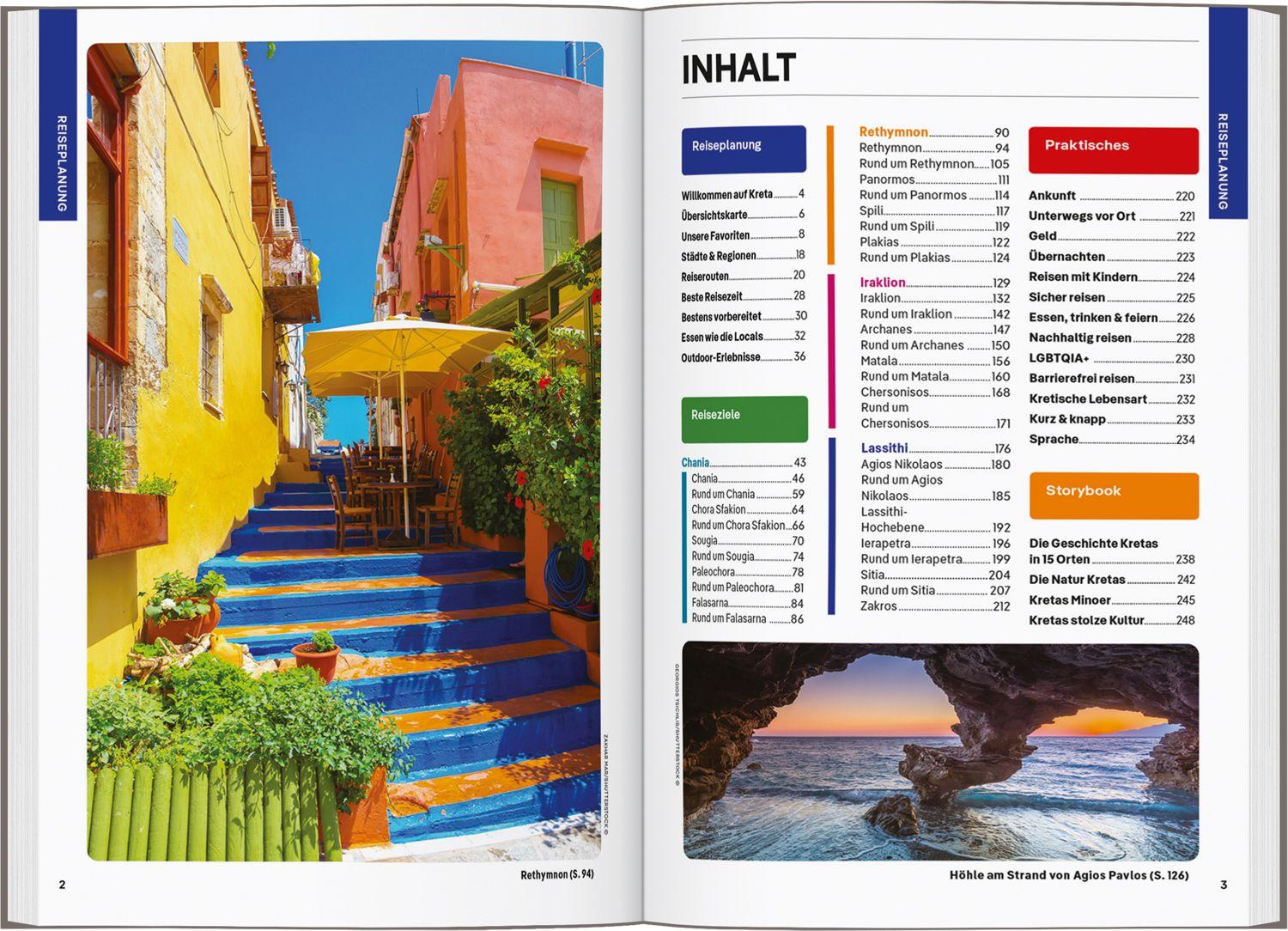 Beispielinhalt (Bild) LONELY PLANET Reiseführer Kreta