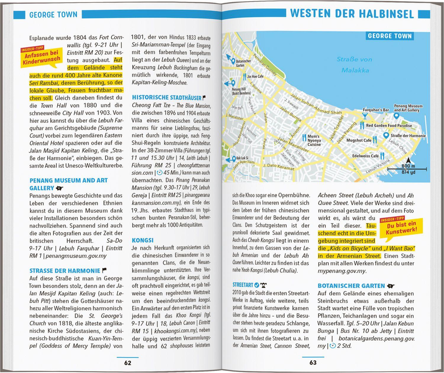 Beispielinhalt (Bild) MARCO POLO Reiseführer Malaysia
