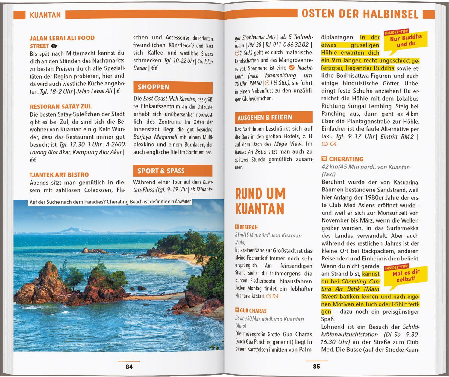 Beispielinhalt (Bild) MARCO POLO Reiseführer Malaysia