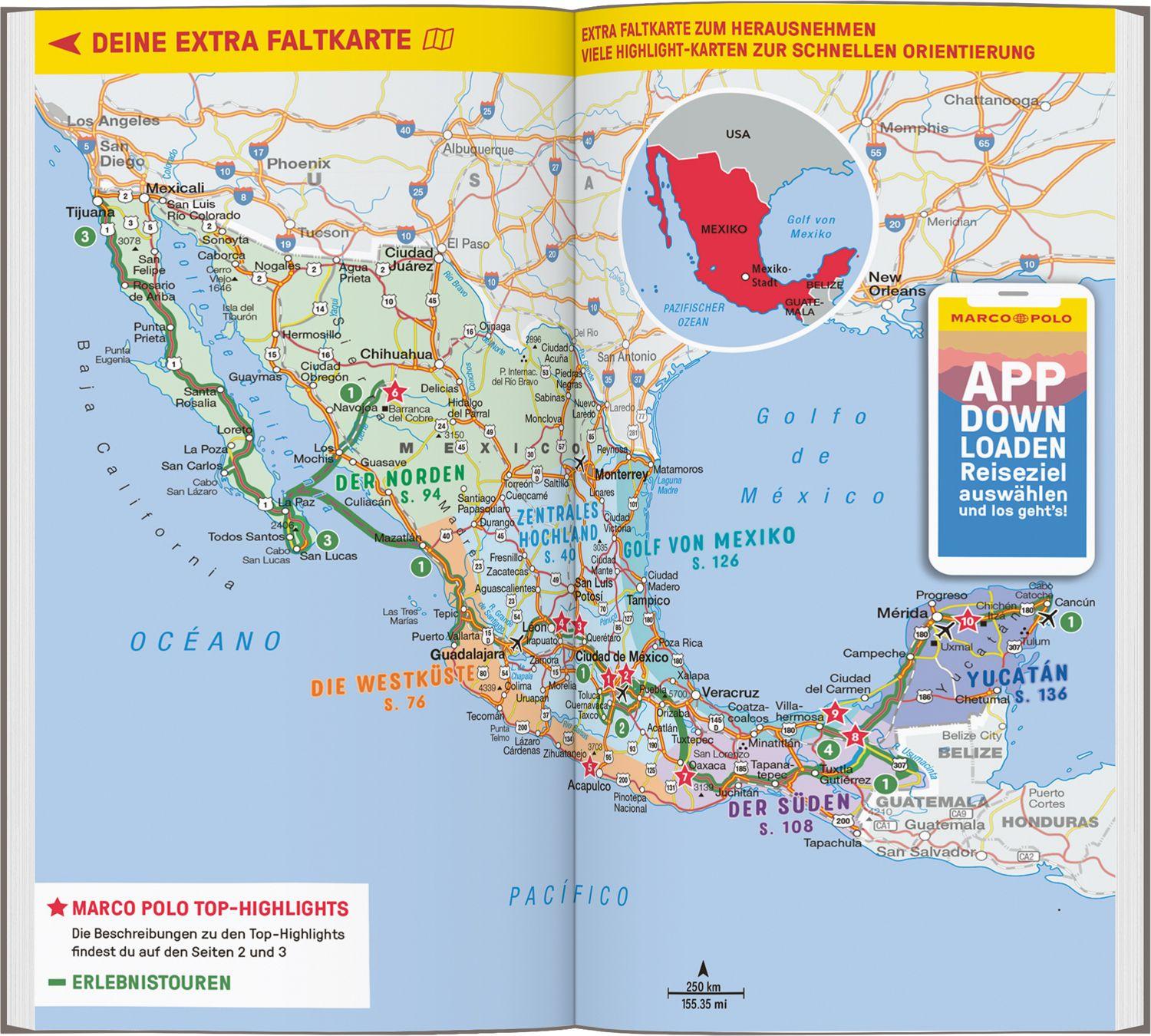 Beispielinhalt (Bild) MARCO POLO Reiseführer Mexiko