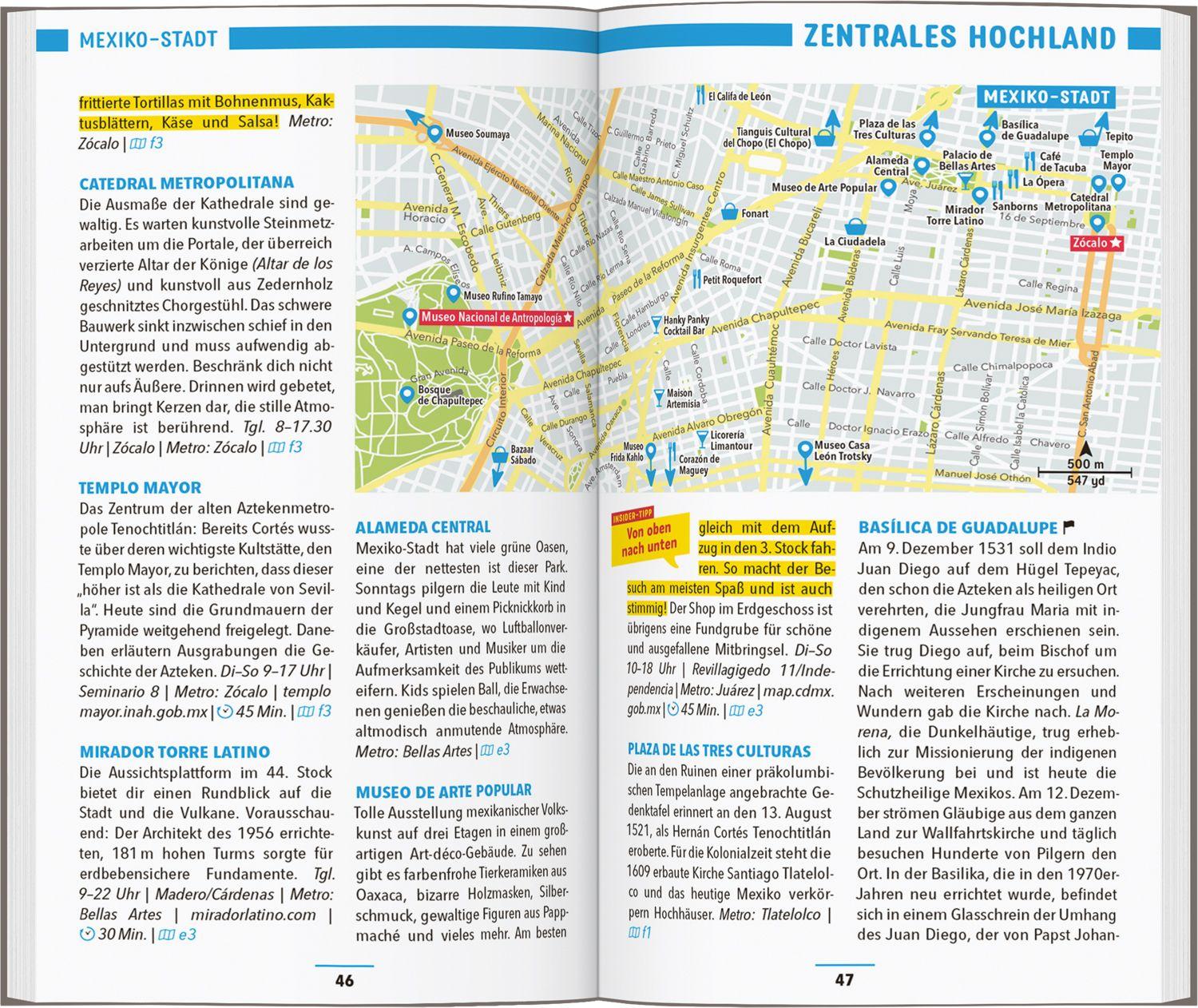 Beispielinhalt (Bild) MARCO POLO Reiseführer Mexiko