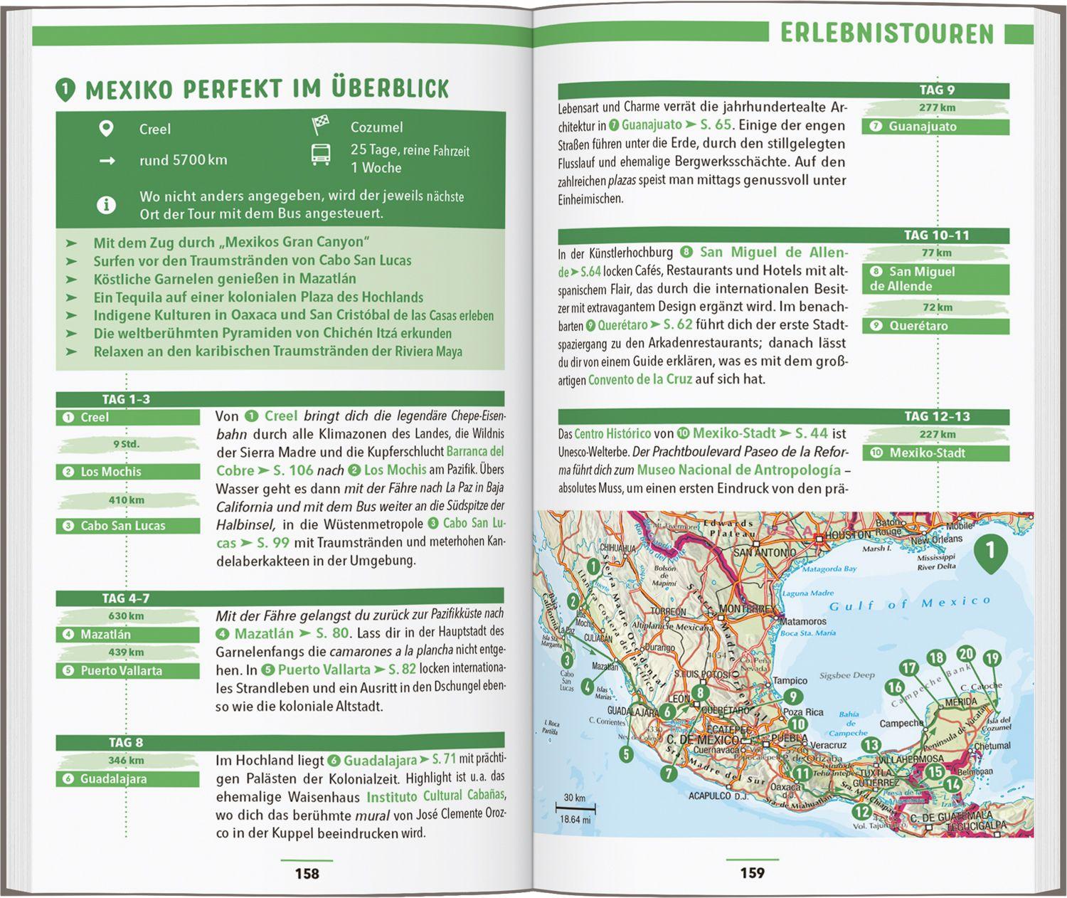 Beispielinhalt (Bild) MARCO POLO Reiseführer Mexiko