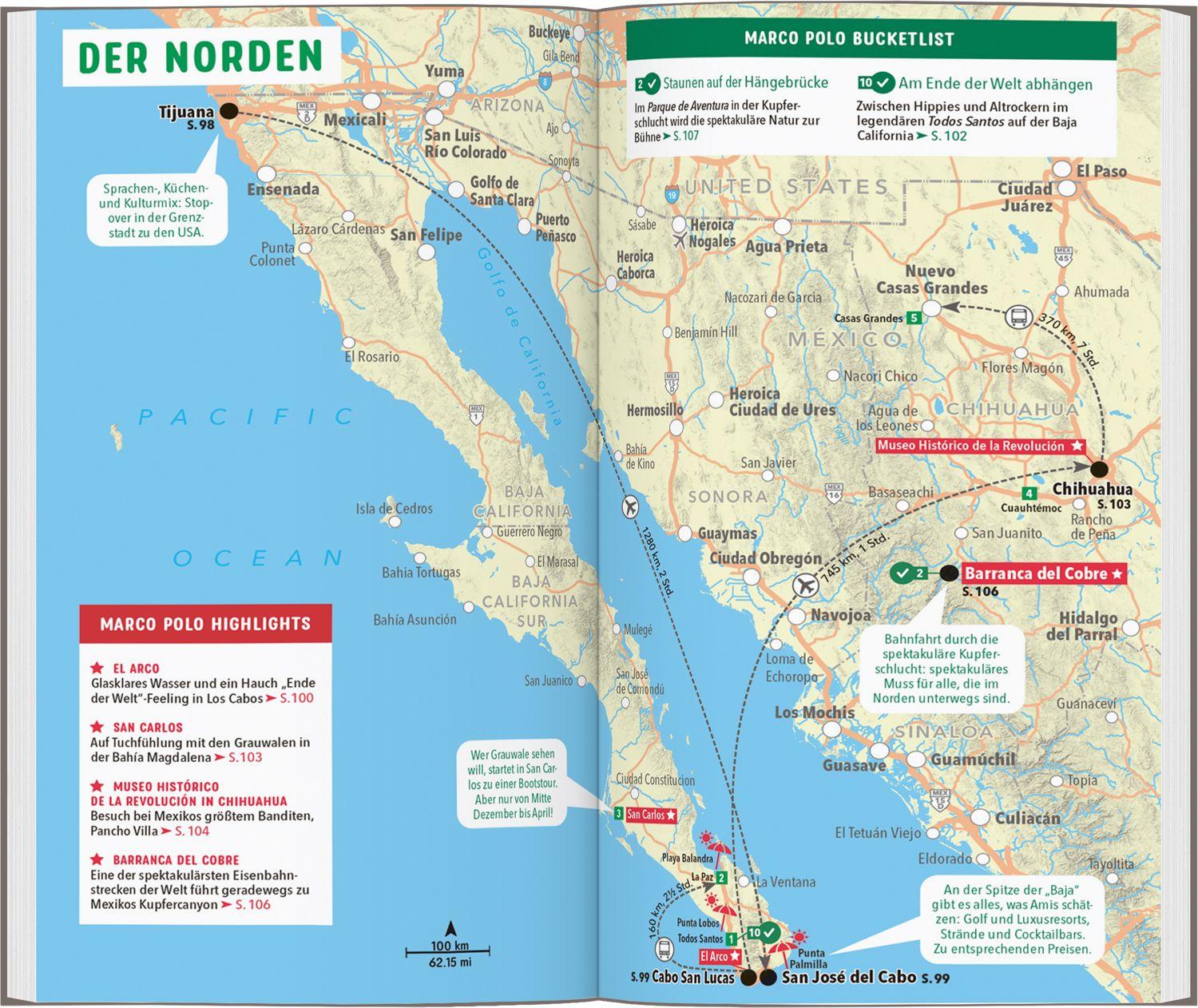 Beispielinhalt (Bild) MARCO POLO Reiseführer Mexiko