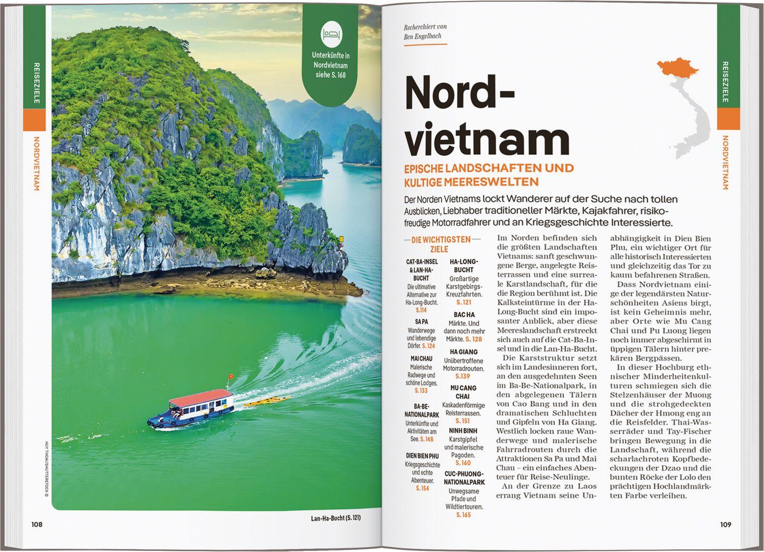 Beispielinhalt (Bild) LONELY PLANET Reiseführer Vietnam