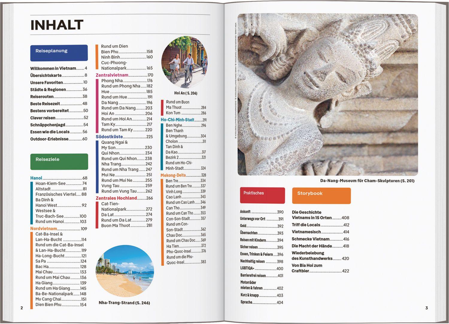 Beispielinhalt (Bild) LONELY PLANET Reiseführer Vietnam