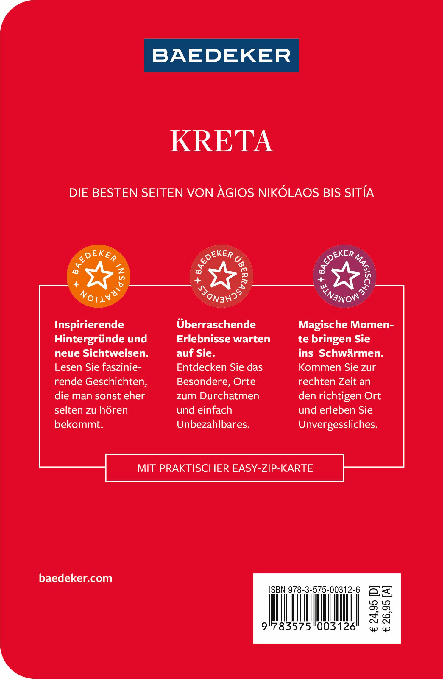 Rückseitencover Baedeker Reiseführer Kreta