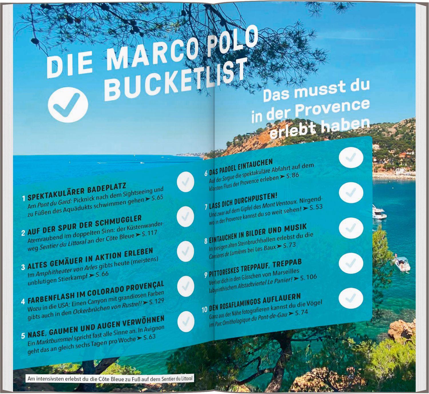 Beispielinhalt (Bild) MARCO POLO Reiseführer Provence