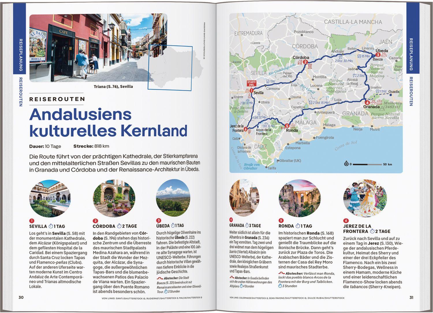 Beispielinhalt (Bild) LONELY PLANET Reiseführer Andalusien