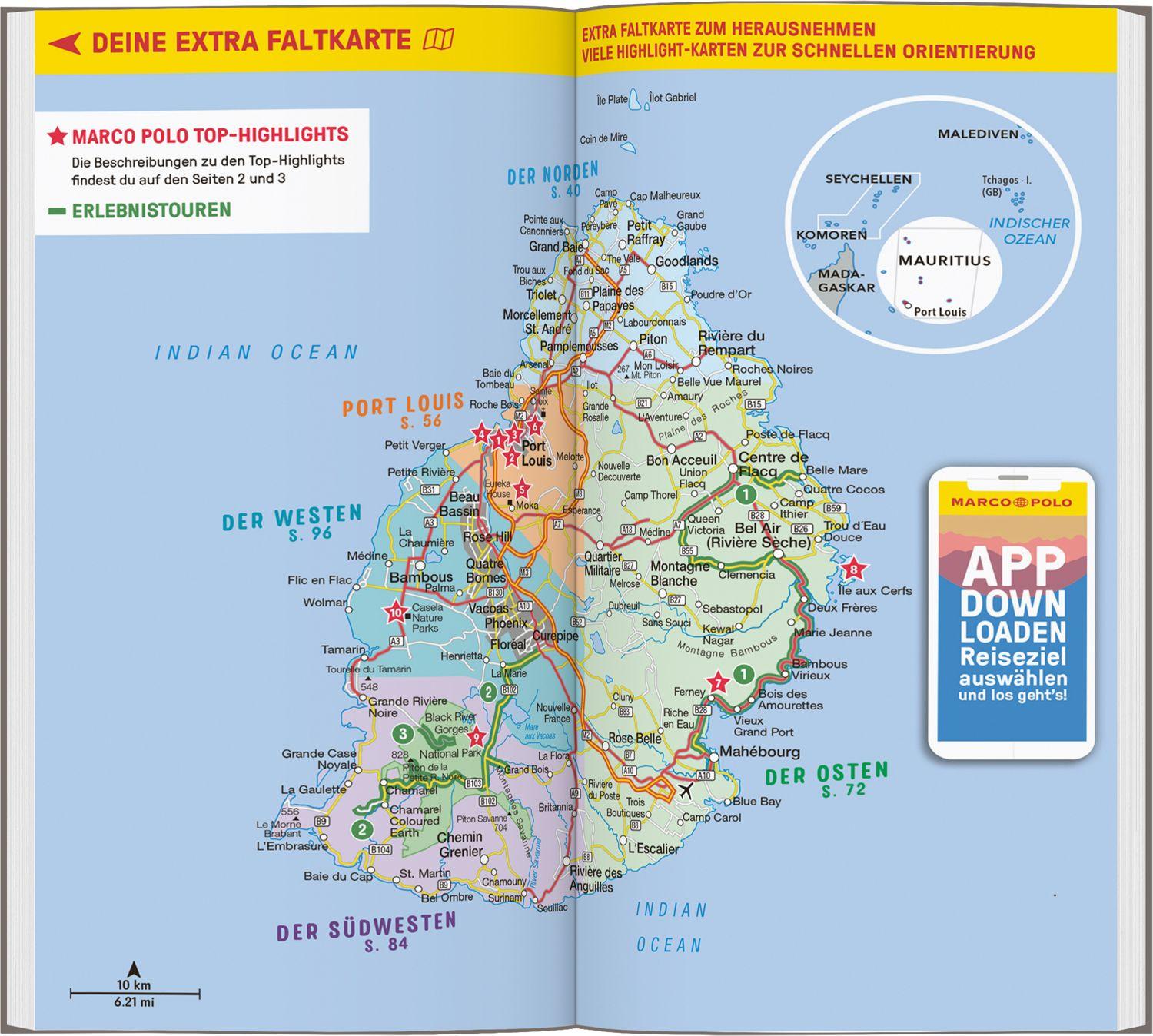 Beispielinhalt (Bild) MARCO POLO Reiseführer Mauritius