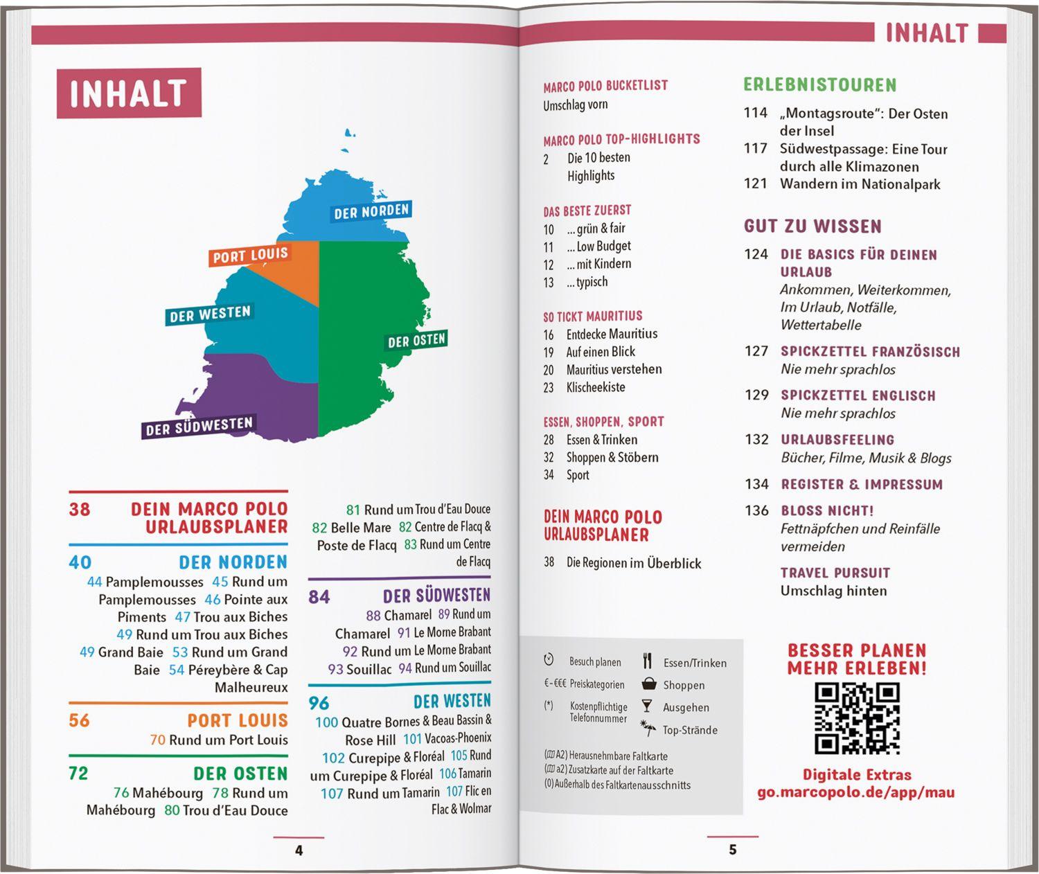 Beispielinhalt (Bild) MARCO POLO Reiseführer Mauritius