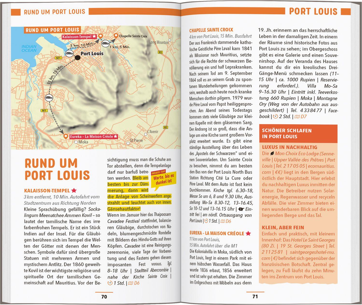 Beispielinhalt (Bild) MARCO POLO Reiseführer Mauritius