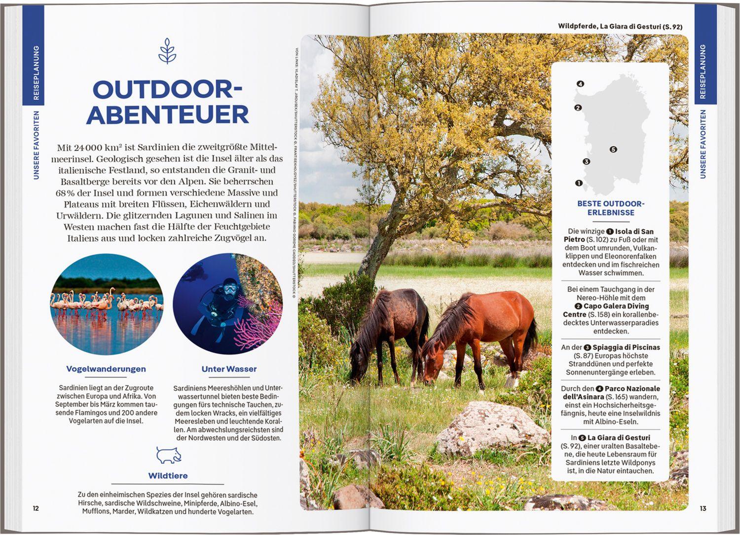 Beispielinhalt (Bild) LONELY PLANET Reiseführer Sardinien