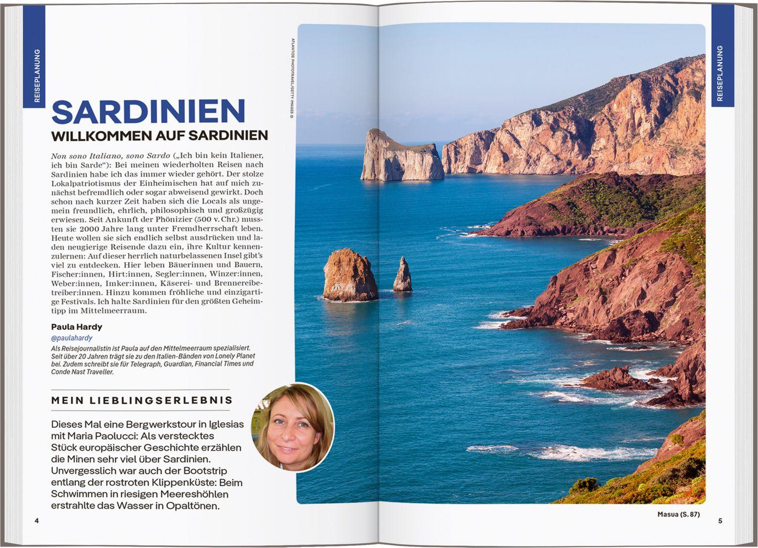 Beispielinhalt (Bild) LONELY PLANET Reiseführer Sardinien