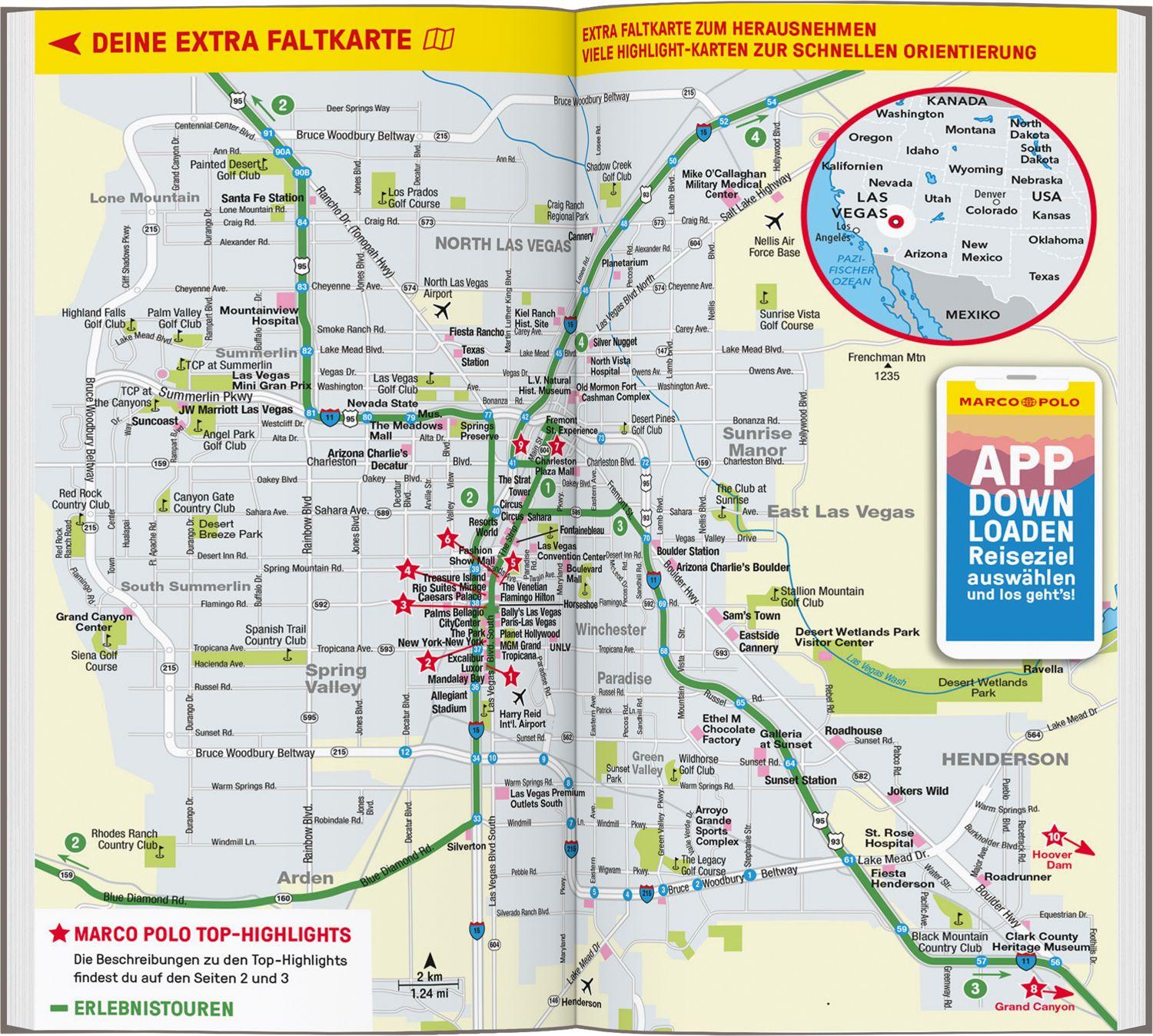 Beispielinhalt (Bild) MARCO POLO Reiseführer Las Vegas