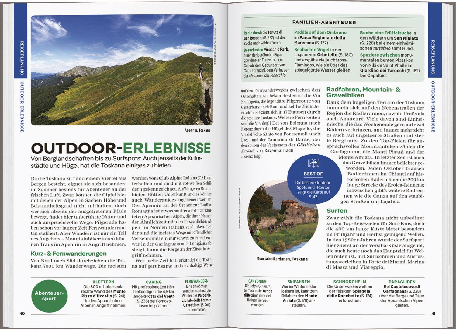 Beispielinhalt (Bild) LONELY PLANET Reiseführer Toskana