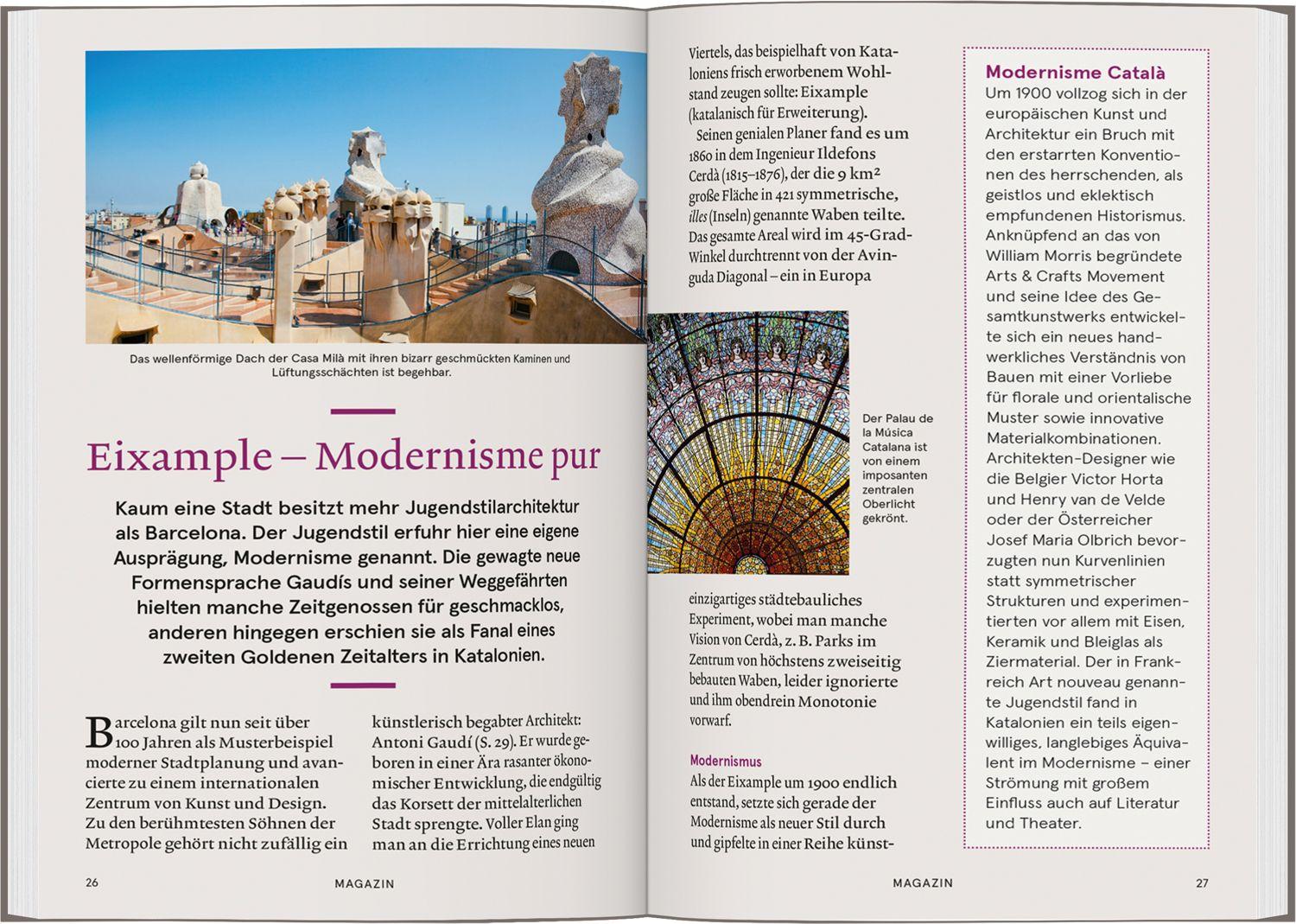 Beispielinhalt (Bild) Baedeker SMART Reiseführer Barcelona
