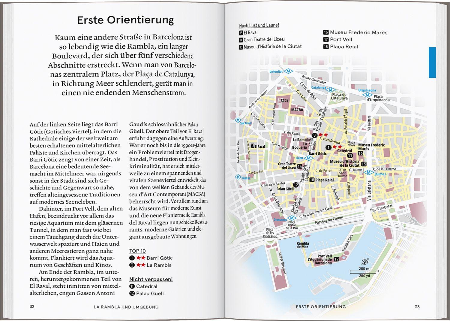 Beispielinhalt (Bild) Baedeker SMART Reiseführer Barcelona